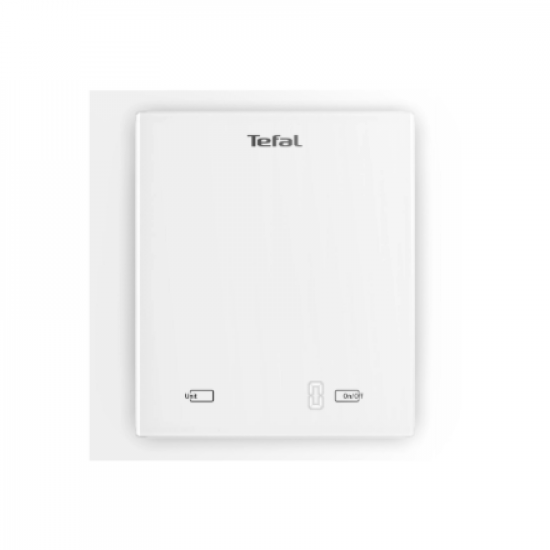TEFAL Digital Kitchen Scale | Essential BC5504V0 | Graduation 1 g | White