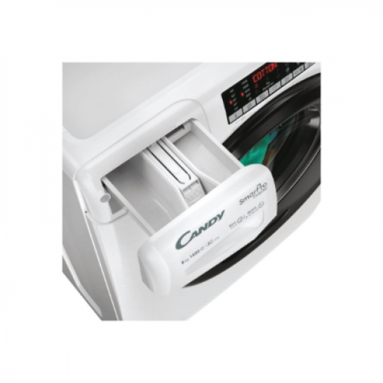 Candy Washing machine | CSO486TWMB6/1-S | Energy efficiency class A | Front loading | Washing capacity 8 kg | 1400 RPM | Depth 54 cm | Width 60 cm | Display | Digital | Steam function | Wi-Fi