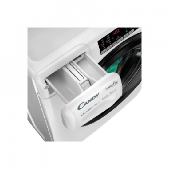 Candy Washing machine with dryer | CSOW44644TWMB6-S | Energy efficiency class A/E | Front loading | Washing capacity 6 kg | 1400 RPM | Depth 45 cm | Width 60 cm | Display | Digital | Drying system | Drying capacity 4 kg | Steam function | Wi-Fi | White