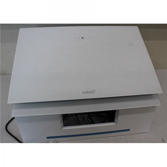 SALE OUT. Cata Hood THALASSA PRO 600GWH Width 60cm, Max 842 m³/h, LED, White | CATA Hood | THALASSA PRO 60 GWH | Wall mounted | Energy efficiency class A+++ | Width 60 cm | 842 m³/h | Electronic | LED | White Glass | UNPACKED, DENT CORPUS ON BACK