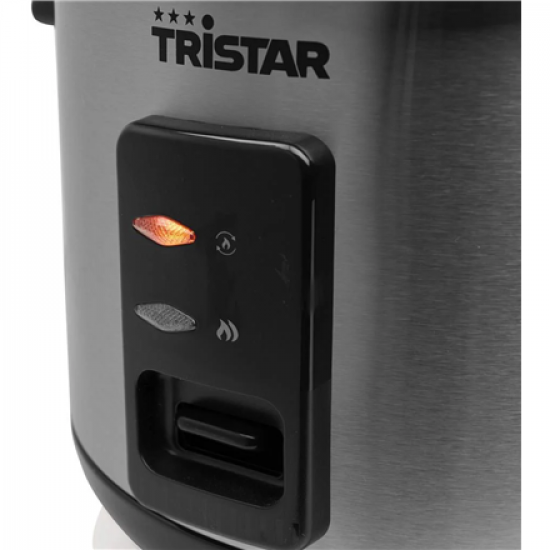 Tristar RK-6146 Rice cooker, 1 L, Stainless Steel