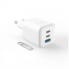 Fixed Mini 2x USB-C and USB GaN Charger 65W