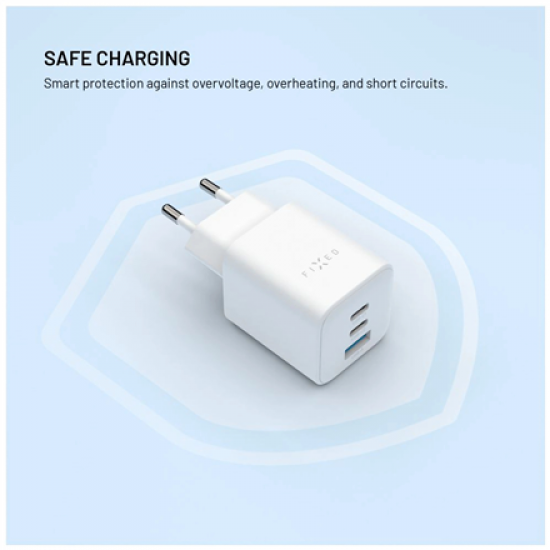 Fixed Mini 2x USB-C and USB GaN Charger 65W
