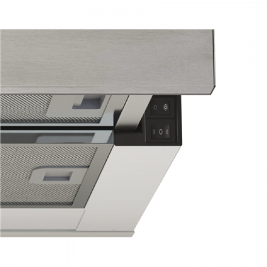 Candy Hood | CBT625/2X/1 | Telescopic | Energy efficiency class B | Width 60 cm | 332 m³/h | Mechanical | LED | Stainless steel