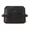 Philips Airfryer Dual Basket | NA150/00 1000 Series | Power 2450 W | Capacity 7 L | RapidAir Plus | Black