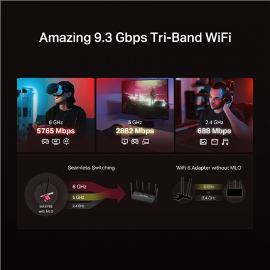 Mercusys MA47BE BE9300 WiFi 7 Bluetooth 5.4 PCIe Adapter | Mercusys