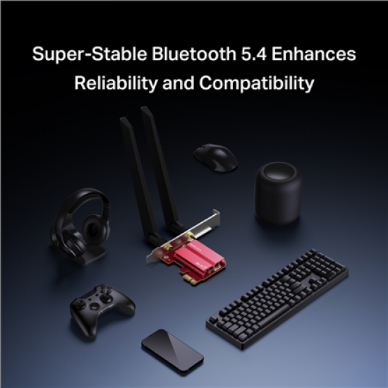 Mercusys MA47BE BE9300 WiFi 7 Bluetooth 5.4 PCIe Adapter | Mercusys