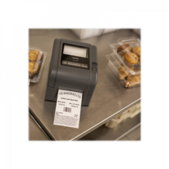 Brother TD‑4520TN Network Printer 300DPI EU, 300 DPI Desktop Label Printer, USB, Ethernet Connectivity | Brother