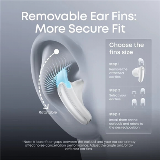 Anker Soundcore Earbuds | Liberty | Bluetooth | Semi-in-ear | Microphone | White | Noise canceling | Wireless