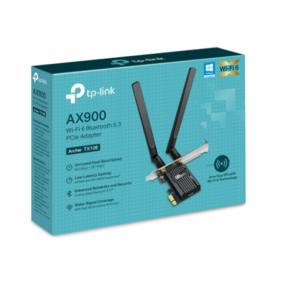 TP-Link Archer TX10E AX900 Wi-Fi 6 Bluetooth PCIe Adapter | TP-LINK