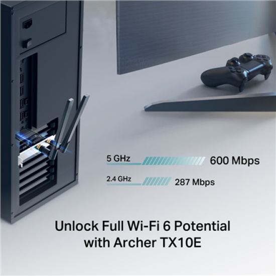 TP-Link Archer TX10E AX900 Wi-Fi 6 Bluetooth PCIe Adapter | TP-LINK