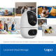 TP-LINK Tapo C245D | Dual Lens Pan/Tilt Security Camera | Dome | 3 MP | 3.1mm/F1.6 | MicroSD Card up to 512 GB