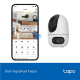 TP-LINK Tapo C245D | Dual Lens Pan/Tilt Security Camera | Dome | 3 MP | 3.1mm/F1.6 | MicroSD Card up to 512 GB