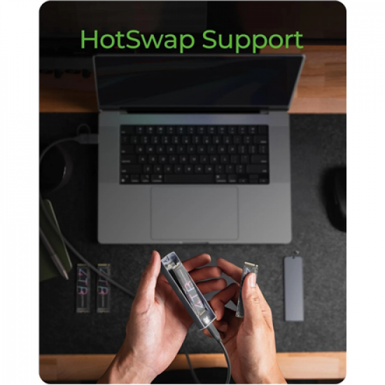 Raidsonic Icy Box M.2 SATA/NVMe SSD Enclosure with USB 3.2 Gen 2 Type-C and RGB light | Warranty IB-1826MCL-CU31 month(s)