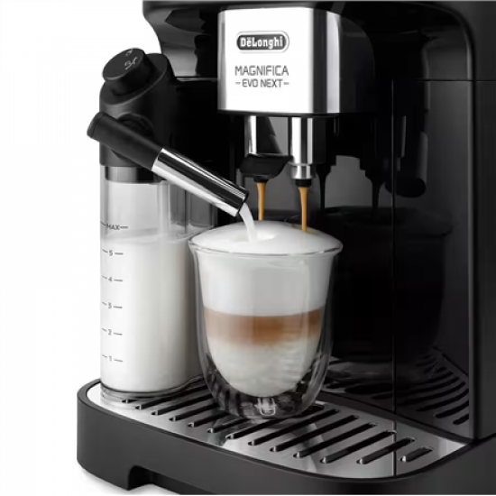 Delonghi Coffee maker | Magnifica Evo | Pump pressure 15 bar | Built-in milk frother | Automatic | 1450 W | Black