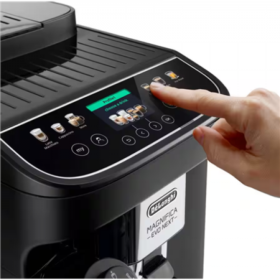 Delonghi Coffee maker | Magnifica Evo | Pump pressure 15 bar | Built-in milk frother | Automatic | 1450 W | Black
