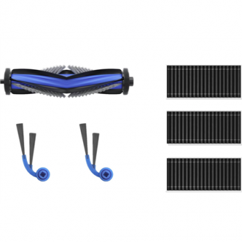 Ecovacs DKT060214 Service Kit for DEEBOT T80 Family, 1x Anti-Tangle Main Brush, 2 Anti-Tangle Side Brushes, 3x Antibacterial Filters