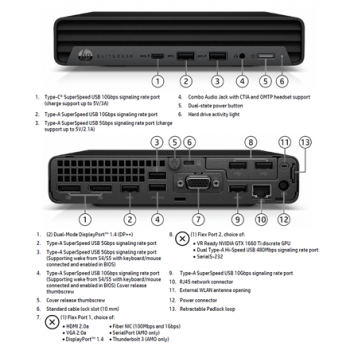HP | Grade A | EliteDesk 800 G6 | i5-10500T | 16GB | 256GB SSD | Intel UHD Graphics 630 | WiFi | W11 Pro | HP Renewed