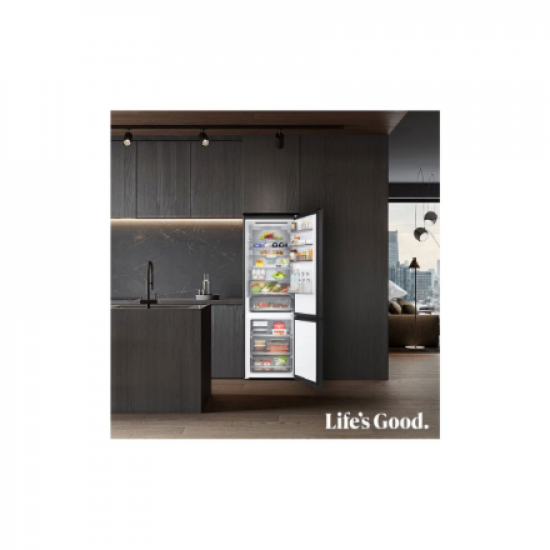 LG Refrigerator | GBBW726CEV | Energy efficiency class C | Free standing | Combi | Height 203 cm | Fridge net capacity 326 L | Freezer net capacity 139 L | Display | 33 dB | Black Steel