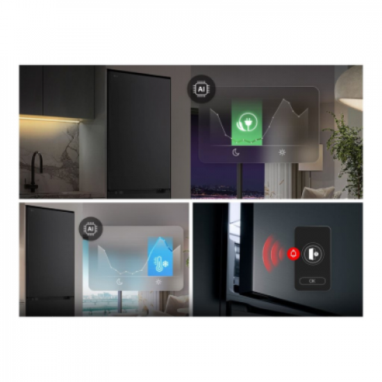 LG Refrigerator | GBBW726CEV | Energy efficiency class C | Free standing | Combi | Height 203 cm | Fridge net capacity 326 L | Freezer net capacity 139 L | Display | 33 dB | Black Steel