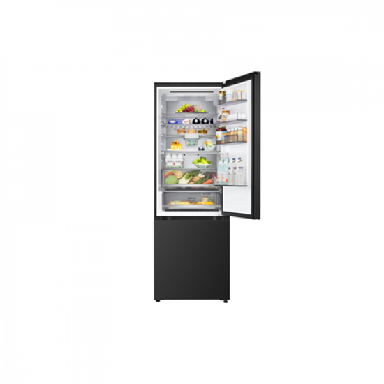 LG Refrigerator | GBBW726CEV | Energy efficiency class C | Free standing | Combi | Height 203 cm | Fridge net capacity 326 L | Freezer net capacity 139 L | Display | 33 dB | Black Steel