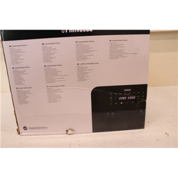 SALE OUT. Princess Double Basket Airfryer | 182068 | Power 2400 W | Capacity 8 L | Black | DAMAGED PACKAGING, SCRATCHES ON CORPUS