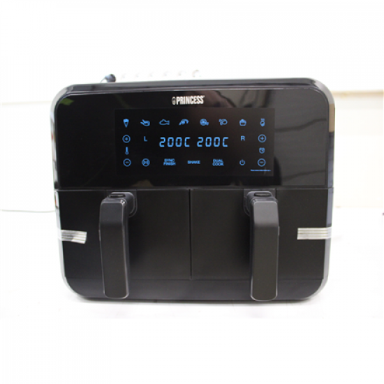 SALE OUT. Princess Double Basket Airfryer | 182068 | Power 2400 W | Capacity 8 L | Black | DAMAGED PACKAGING, SCRATCHES ON CORPUS