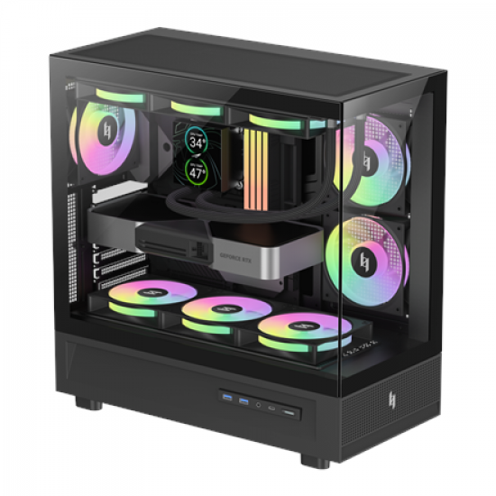 Gamemax Case | NEX C51 BK | ATX/BTF