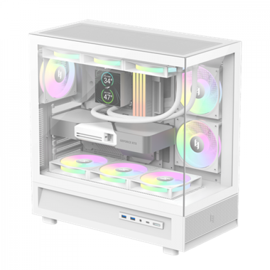 Gamemax Case | NEX C51 WH | ATX/BTF
