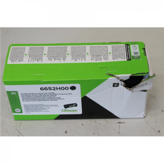 SALE OUT. Lexmark 66S2H00 | Cartridge CollecReturn Program (LRP) | Toner cartridge | Black & white | DAMAGED PACKAGING, SCRATCHED