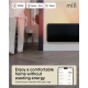 Mill Invisible Smart WiFi Panel heater Gen. 4 , 1500 W, For rooms 18-22 m², Black