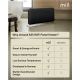 Mill Invisible Smart WiFi Panel heater Gen. 4 , 1500 W, For rooms 18-22 m², Black