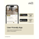 Mill Invisible Smart WiFi Panel heater Gen. 4 , 1500 W, For rooms 18-22 m², Black