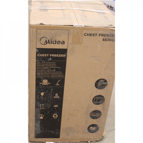 SALE OUT. Midea Freezer | MDRC152FEE01 | Energy efficiency class E | Chest | Free standing | Height 85 cm | Total net capacity 99 L | White | DAMAGED PACKAGING, BROKEN GRILLE, DAMAGED BOTTOM