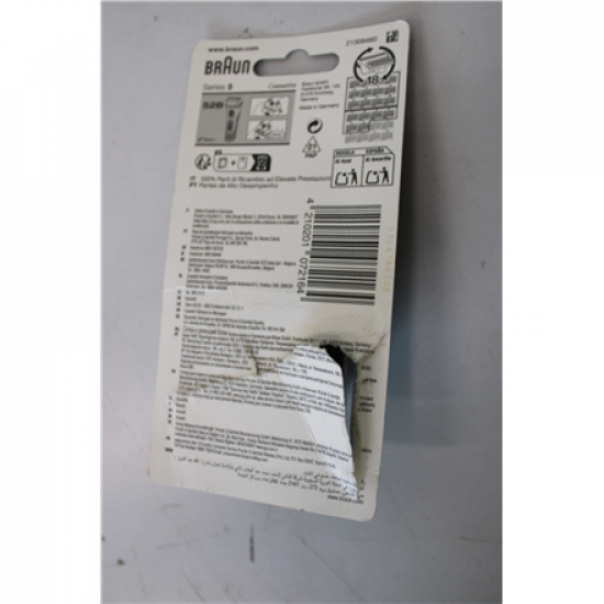 SALE OUT. Braun 52B | Head Replacement Pack | Black | DAMAGED PACKAGING