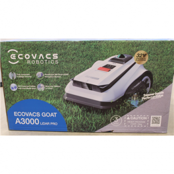 SALE OUT. Ecovacs Lawn Mower | GOAT A3000 LiDAR PRO | 7500 Ah | White | DAMAGED PACKAGING