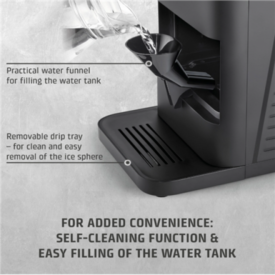 Caso Ice Ball Maker | IceBall Pro | Power 130 W | Capacity 1.3 L | Matt Black
