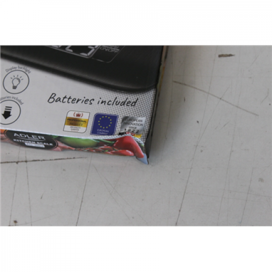 SALE OUT. Adler Kitchen Scale | AD 3183b | Graduation 1 g | Black | DAMAGE PACKAGING