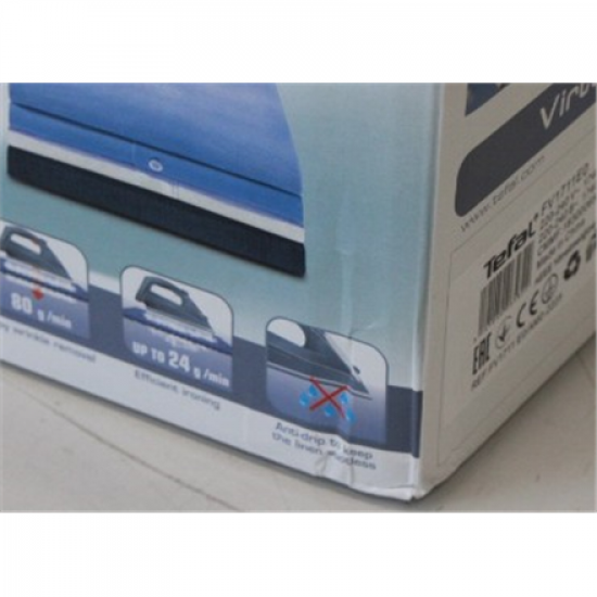 SALE OUT. Tefal FV1711 Virtuo Iron, Blue | SALE OUT. TEFAL Steam Iron | FV1711 Virtuo | Steam Iron | Continuous steam 24 g/min | Steam boost performance 80 g/min | Blue | DAMAGED PACKAGING AND SCRATCHES ON MAIN CORPUSE