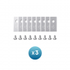 Anker Eufy Replacement Blade Set: 3x (9 Lawn Mower Blades and 9 Screws) Compatible E15/E18
