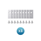 Anker Eufy Replacement Blade Set: 3x (9 Lawn Mower Blades and 9 Screws) Compatible E15/E18