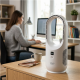 Adler Bladeless Rechargeable Fan | AD 7343 | Desk Fan | White | Diameter 14 cm | Number of speeds 3
