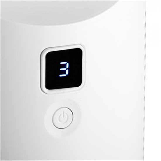 Adler Bladeless Rechargeable Fan | AD 7343 | Desk Fan | White | Diameter 14 cm | Number of speeds 3