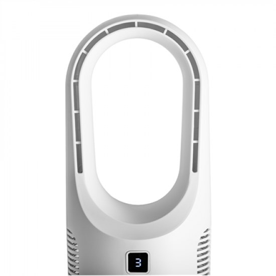 Adler Bladeless Rechargeable Fan | AD 7343 | Desk Fan | White | Diameter 14 cm | Number of speeds 3