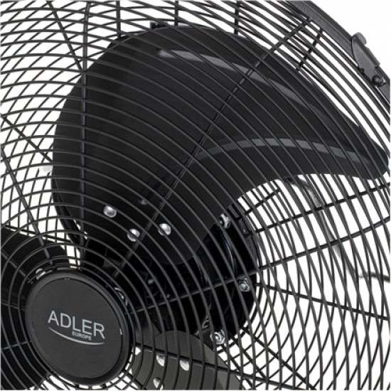 Adler Fan | AD 7334 | Velocity fan | Black | Diameter 45 cm | Number of speeds 3 | Oscillation | 110 W