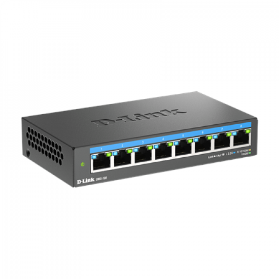D-LINK DMS-108/E 8-Port 2.5G Multi-Gigabit Desktop Switch | D-Link
