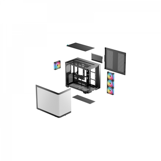 Deepcool Case | CG530U 4F | Black | Midi Tower