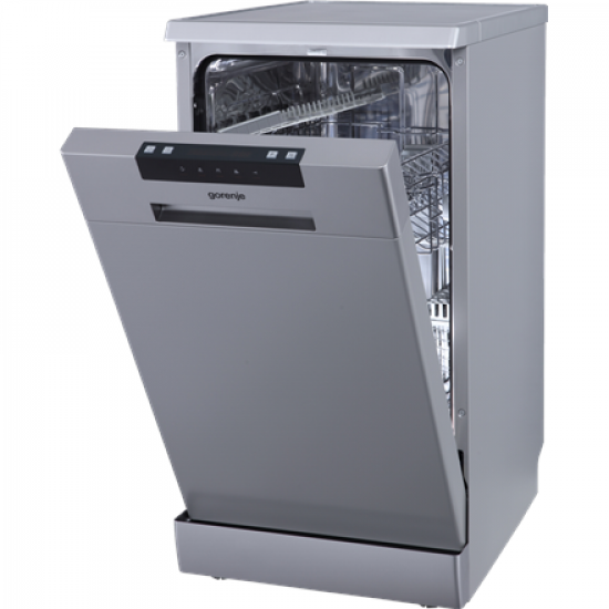 Gorenje GS522E10S Dishwasher, E, Free standing, Width 45 cm, Number of place settings 10, Grey