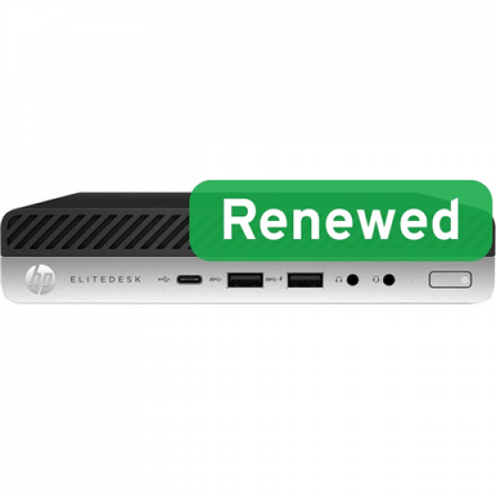 HP Renewed Grade A | EliteDesk 800 G3 DM | Intel Core i5 | i5‑7500 | 16 GB | NVMe | 256 GB | Intel HD Graphics 630 | Windows 11 Pro