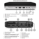 HP Renewed Grade A | ProDesk 600 G4 DM | Intel Core i3 | i3‑8100T | 8 GB | NVMe | 128 GB | Intel UHD Graphics 630 | Windows 11 Home